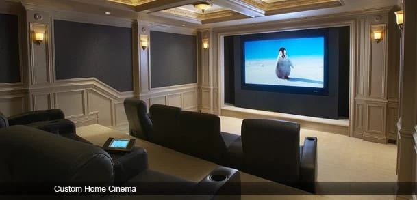Dark cinema auditorium inspiration for a private home cinema room